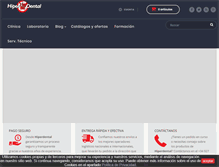 Tablet Screenshot of hiperdental.es
